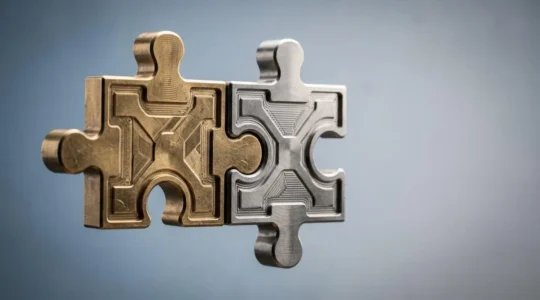 Représentation conceptuelle de la blockchain sécurisant les partenariats commerciaux entre entreprises