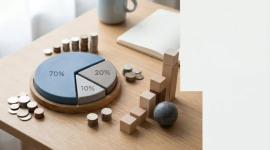 Concept visuel évoquant la stratégie marketing avec gestion budgétaire efficace pour startups