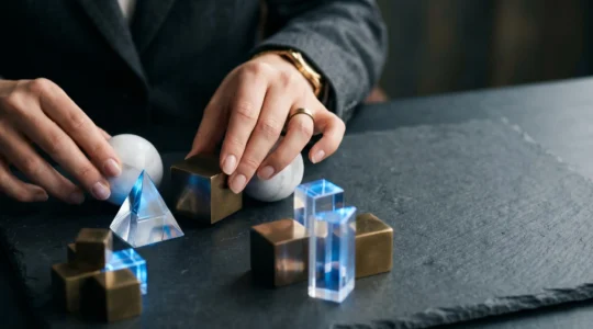 Stratégie patrimoniale moderne intégrant la blockchain avec diversification d'actifs numériques et traditionnels