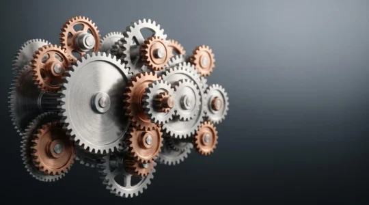 Représentation visuelle de la synchronisation des données en entreprise et de l'élimination des erreurs opérationnelles