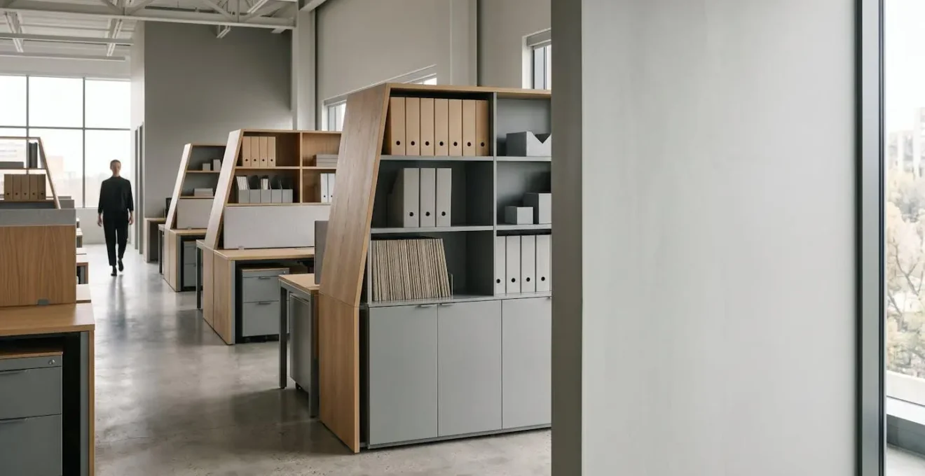 Vue d'ensemble d'un système de gestion documentaire moderne organisé et accessible